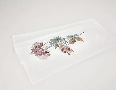bed sheets: Постельный комплект Arya с вышивкой Flora - Состав набора — 3