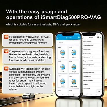 termometar za tecnost: Vident iSmartDiag500PRO – profesionalni OBD2 Bluetooth dijagnostički — 10