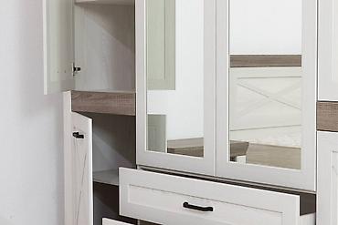 bed: Шкаф для одежды 6Д Марсель, Ясень Снежный, БРВ Брест (Беларусь) — 4