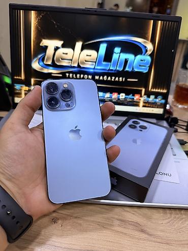 gence ayfon: IPhone 13 Pro, 128 GB, Sierra Blue, Zəmanət, Kredit, Simsiz şarj — 1