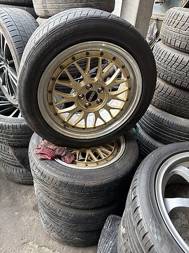 Комплект колес BBS с шинами - Диски: BBS многоспицевые, золотистые