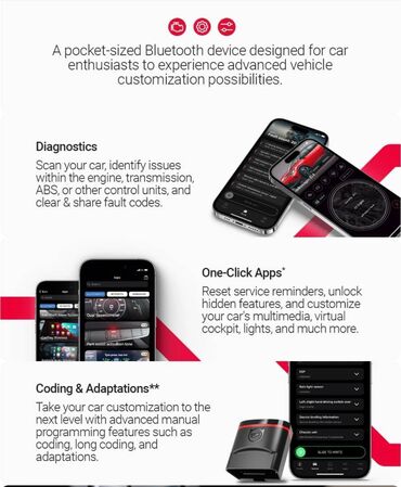 Alati za automobile: OBDeleven NextGen PRO Pack – Bluetooth OBD2 dijagnostički uređaj 1 — 9