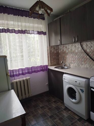 иссык ата отдых: 2 бөлмө, 44 кв. м, 104-серия, 1 кабат, Косметикалык ремонт