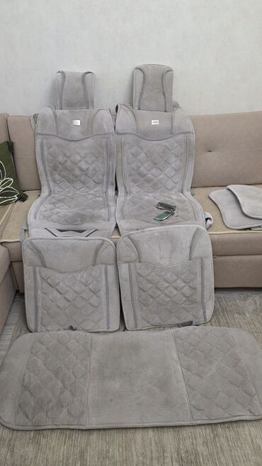 тент палатка для автомобиля: Чехолдор Велюр, түсү - Боз, Universal Seat cover