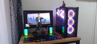 штатный буфер: Компьютер, ядер - 4, ОЗУ 16 ГБ, Игровой, Новый, Intel Core i5, AMD Radeon RX 580, HDD + SSD