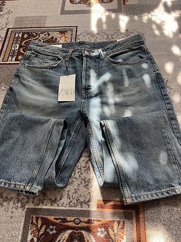 одежды на прокат: Джинсы ZARA - Бренд: ZARA - Модель: классические джинсовые шорты из — 1