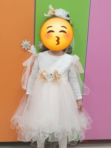 шифоновые юбки для девочек: Детское платье, Праздничное, 4 - 5 лет