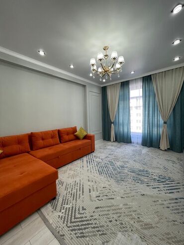 кыргызстан снять квартиру: 2 комнаты, 58 м², Элитка, 13 этаж, Дизайнерский ремонт