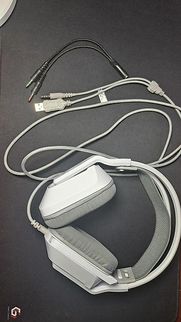 logitech mx master: Проводные полноразмерные наушники, Б/у, цвет - Белый — 2