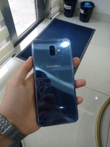 j7 2017 ekran: Samsung Galaxy J6 Plus, 32 ГБ, цвет - Синий, Отпечаток пальца, Face ID