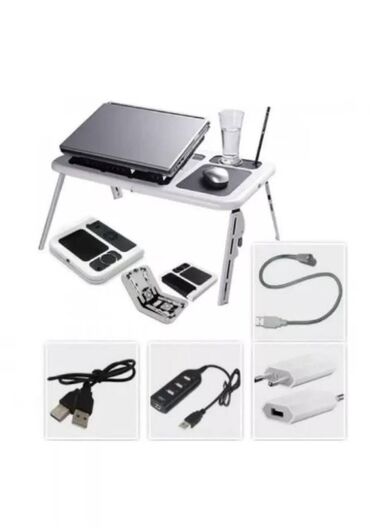 Подставки для ноутбуков: Складной столик с ВЕНТИЛЯТОРОМ для ноутбука, рисования или другого at lalafo.kg — 5 Подставки для ноутбуков: Складной столик с ВЕНТИЛЯТОРОМ для ноутбука, рисования или другого — 5