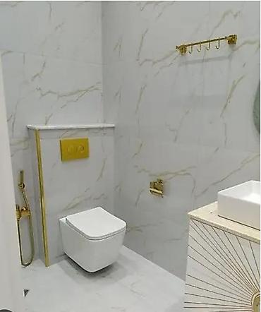 şuşə təmiri: Hamam/tualet dizaynı və quraşdırma xidməti - Müasir hamam — 2
