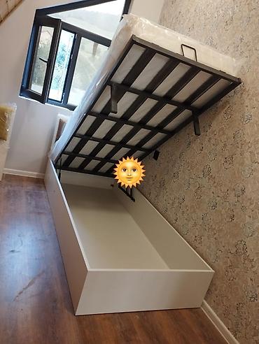 laminant mebel: Yeni, Təknəfərlik çarpayı, Bazalı, Siyirməsiz — 1