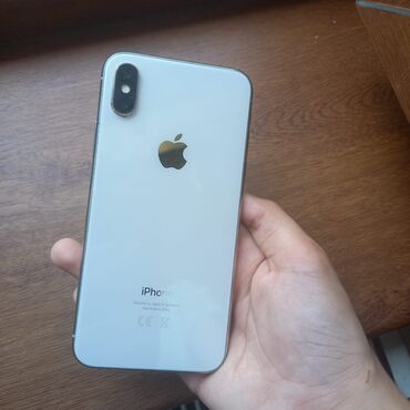 стационарный телефон: IPhone X, 64 ГБ, Белый, Отпечаток пальца, Face ID
