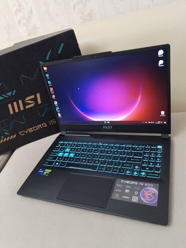 Компьютеры, ноутбуки и планшеты: İ7 12 Nəsil + Geforce RTX 4060 videokart. Az işlənmiş MSI Cyborg. Təzə