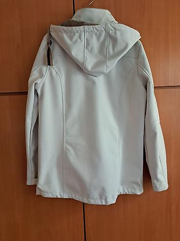 tech fleece s: Ženska softshell jakna, bele boje - Materijal: glatka softshell — 2