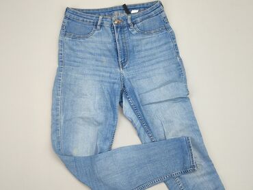 błękitna sukienki koronkowa: Jeans, H&M, M (EU 38), condition - Fair