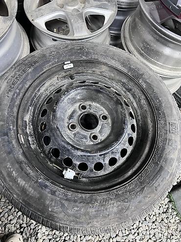 Колеса в сборе 195 / 60 / R 14, Лето, Б/у, Комплект, Легковые, Железные, отверстий - 4 at lalafo.kg Колеса в сборе 195 / 60 / R 14, Лето, Б/у, Комплект, Легковые, Железные, отверстий - 4
