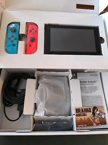 Nintendo Switch: 🎮 Nintendo Switch 32GB + 256GB microSD ✨ Perfektno stanje — pažljivo — 1
