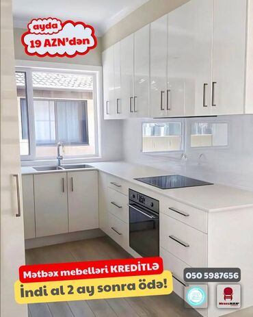 Sifarişlə mətbəx mebeli: Sifarişlə mətbəx dəsti, Özü çəkən petlələr, Sadə laminat, Kredit var, Pulsuz çatdırılma -da lalafo.az — 16 Sifarişlə mətbəx mebeli: Sifarişlə mətbəx dəsti, Özü çəkən petlələr, Sadə laminat, Kredit var, Pulsuz çatdırılma — 16