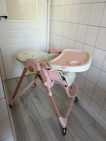 me: Стульчик для кормления, Б/у, Peg perego, Пластик, Трансформер, цвет - Розовый, Самовывоз, Платная доставка — 4