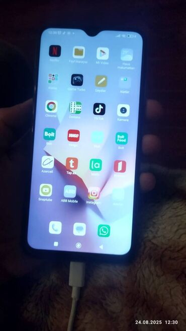Тарелки: Redmi 9T, 64 ГБ, цвет - Синий, Кнопочный, Отпечаток пальца, Face ID