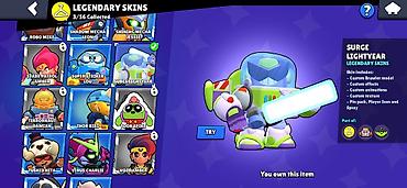 max kinder: Brawl Stars hesabı – geniş skin kataloqu - Nadir: 69/104 toplanıb — 10