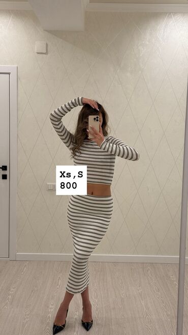 Юбки: Юбка, Модель юбки: Карго, Миди, По талии — 4