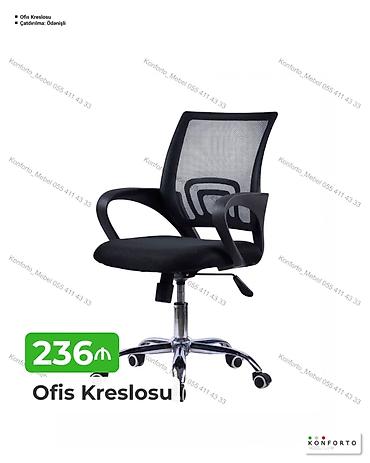 Ofis mebeli: Ofis Kreslosu – 236₼ - Nəfəsalan mesh arxa hissə: uzun saatlar rahat — 1
