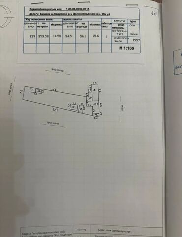 продаётся дом талас: Полдома, 65 м², 3 комнаты, Собственник, Косметический ремонт