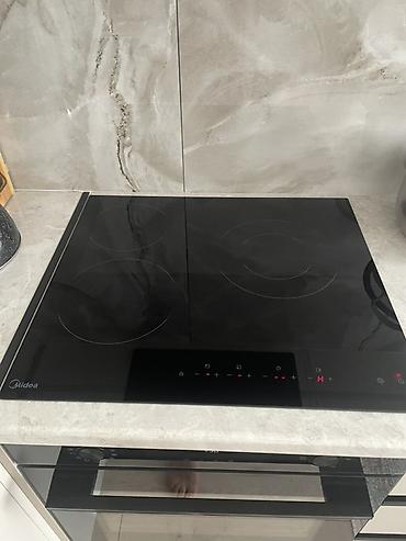 Индукционная плита, Midea, Б/у, Встраиваемая, Сенсорная