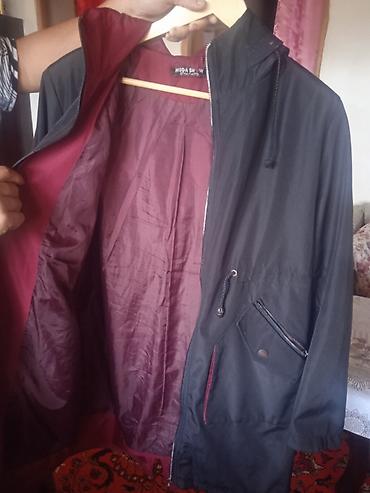 deri plas: Qadın parka-kaban - Rəng: qara, içlik bordo - Brend etiket: MODA SHOW — 2