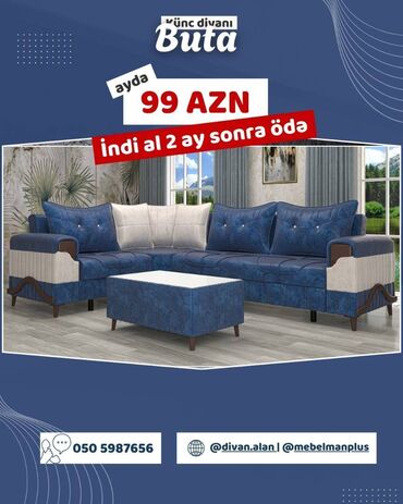 Divanlar: Künc divan, Yeni, Açılan, Bazalı, Parça, Çatdırılma yoxdur — 19