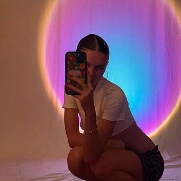 Рабочие настольные лампы: RGB лампа закат с пультом - Проекционный светильник торшер 16 цветов — 6