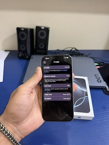 Apple iPhone: IPhone 16 Pro, 256 GB, Ağ, Face ID -da lalafo.az — 5 Apple iPhone: IPhone 16 Pro, 256 GB, Ağ, Face ID — 5