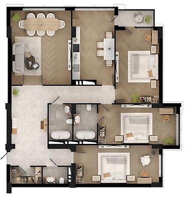 elite: 4 otaqlı, Yeni tikili, m. Koroğlu, 172 kv. m — 2