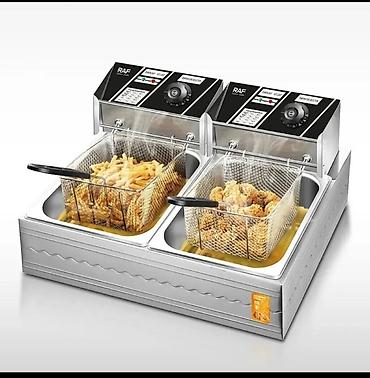 RAF ikiqablı elektrik fritürü 7l - İki müstəqil fritür vannası: eyni