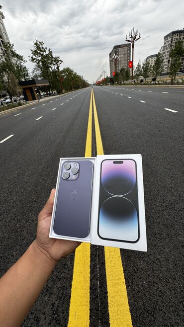 редми нот 12 с: IPhone 14 Pro, Колдонулган, 256 ГБ, Deep Purple, Куту, 86 %