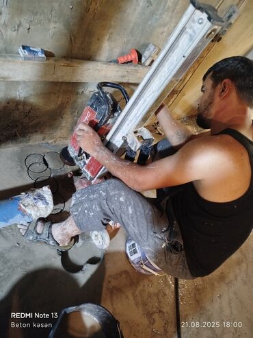 Beton işləri: Beton kəsmə beton deşmə xidməti Karot - HILTI DD 200 / 350 ilə 25 ° — 6