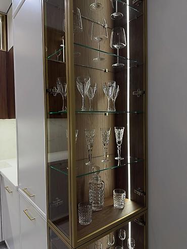 quxna mebili: Müasir dizaynlı L formalı mətbəx mebeli komplekti - Üslub: Minimalist — 2