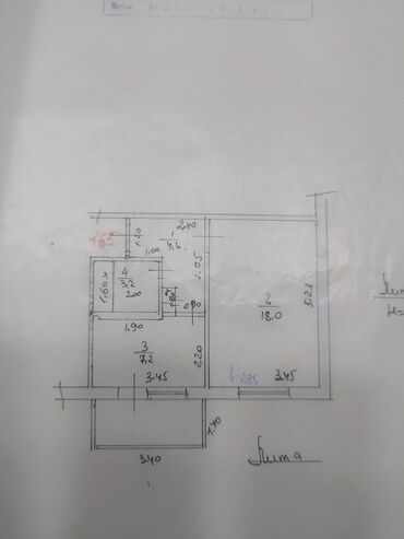 105 серия: 1 комната, 34 м², 105 серия, 6 этаж, Старый ремонт