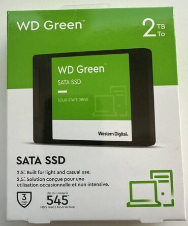 Комплектующие для ПК: Ssd 2tb Western Digital новый в упаковке с заводским пломбой