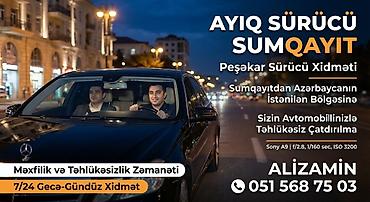 aile surucu: Ayıq sürücü, 30 yaş, stajı 10 il, (B) — 1