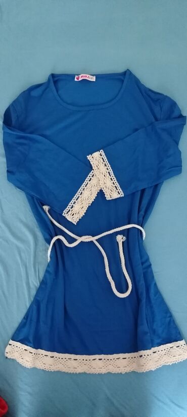bez haljine: S (EU 36), color - Blue, Oversize, Other sleeves