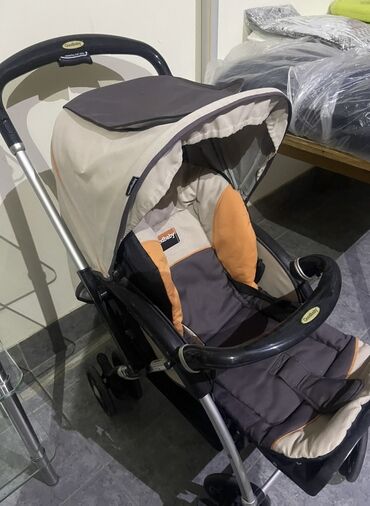 Gəzinti arabaları: Goodbaby uşaq arabası - Marka: Goodbaby - Rənglər: boz, krem və