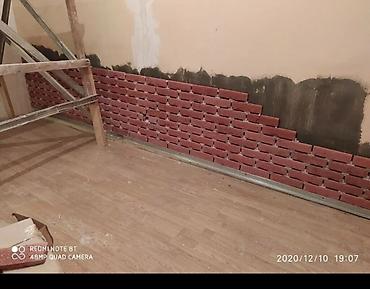 dekorativ divar daslari: Daxili dekor üçün kərpic effektli dekorativ üzlük daşları - Material — 7