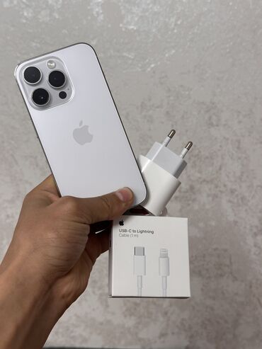 ремонт стекла телефона цена: IPhone 14 Pro, Колдонулган, 256 ГБ, Ак, Заряддоочу түзүлүш, Коргоочу айнек, Каптама, 76 %