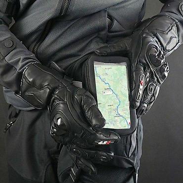 fixni: Moto torbica za kuk/bedro sa prozirnim džepom za telefon/GPS - Dizajn — 7