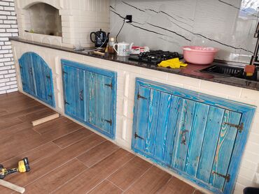 Sifarişlə restoran üçün masa və oturacaq dəstləri: Stullar ilə, Kvadrat masa, 4 nəfər — 27