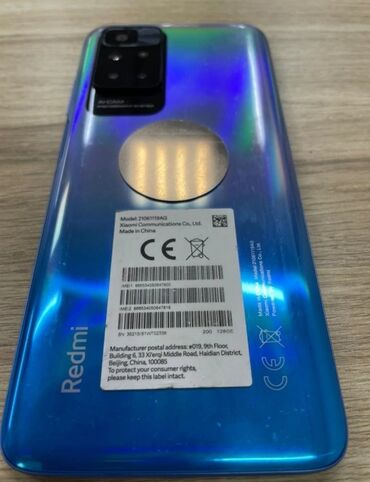 xiaomi mi 11 light: Xiaomi, Redmi 10, Колдонулган, 128 ГБ, 1 SIM, 2 SIM